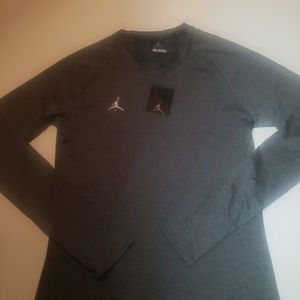 Jordan Men's Training Long Sleeve Shirt Grey
